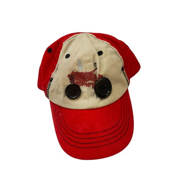 Kids International Harvester Strapback Adjustable Hat Tractor Red Black - Picture 1 of 4